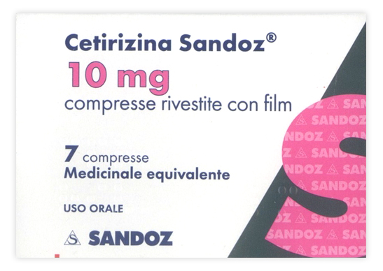 CETIRIZINA SAND*7CPR RIV 10MG - Farmaunclick.it