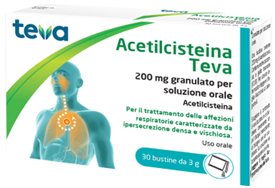 ACETILCISTEINA TEVA*30BS 200MG - Farmaunclick.it
