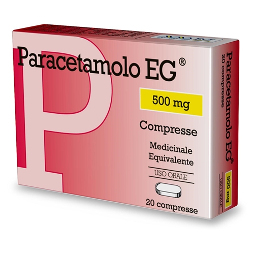 PARACETAMOLO EG*20CPR 500MG - Farmaunclick.it