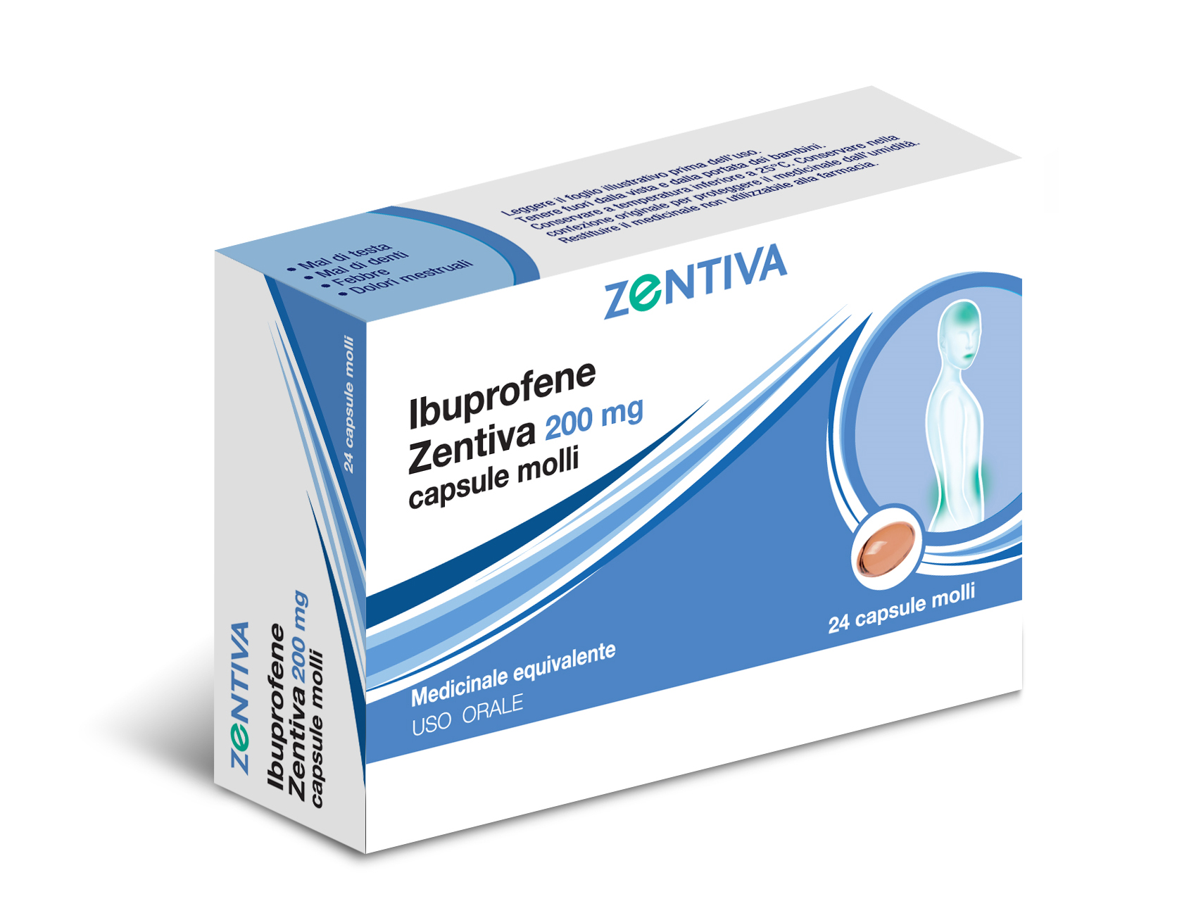 IBUPROFENE ZEN*24CPS MOL 200MG - Farmaunclick.it