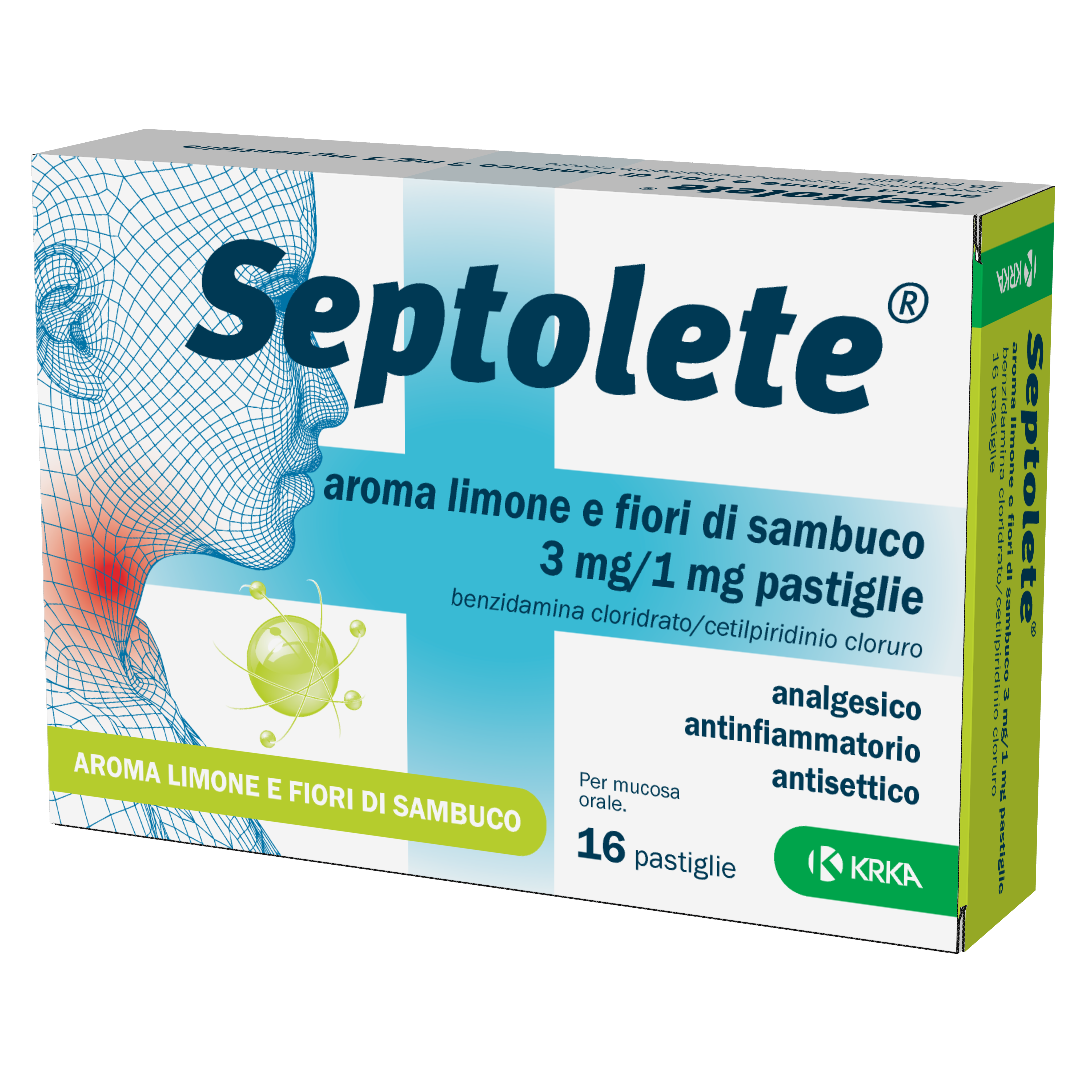 SEPTOLETE*16PAST3+1MG LIM FIOR - Farmaunclick.it