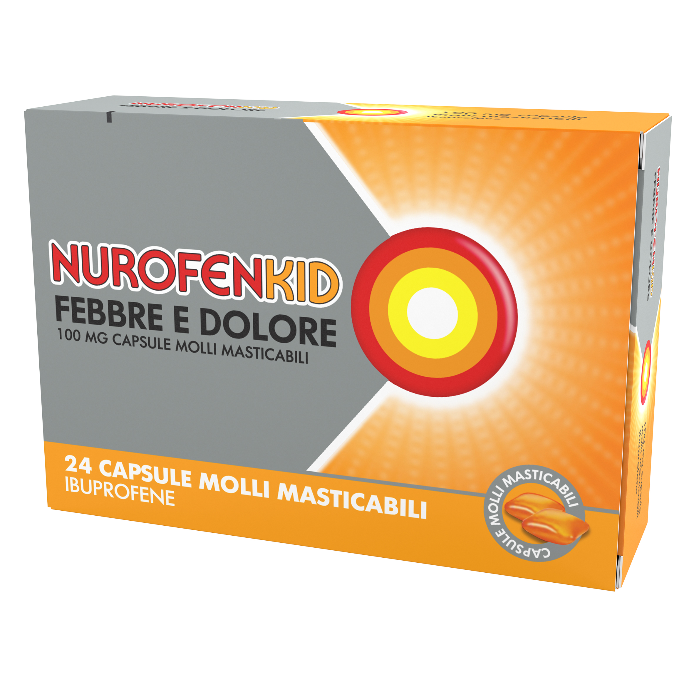 NUROFENKID FEBBRE D*24CPS100MG - Farmaunclick.it