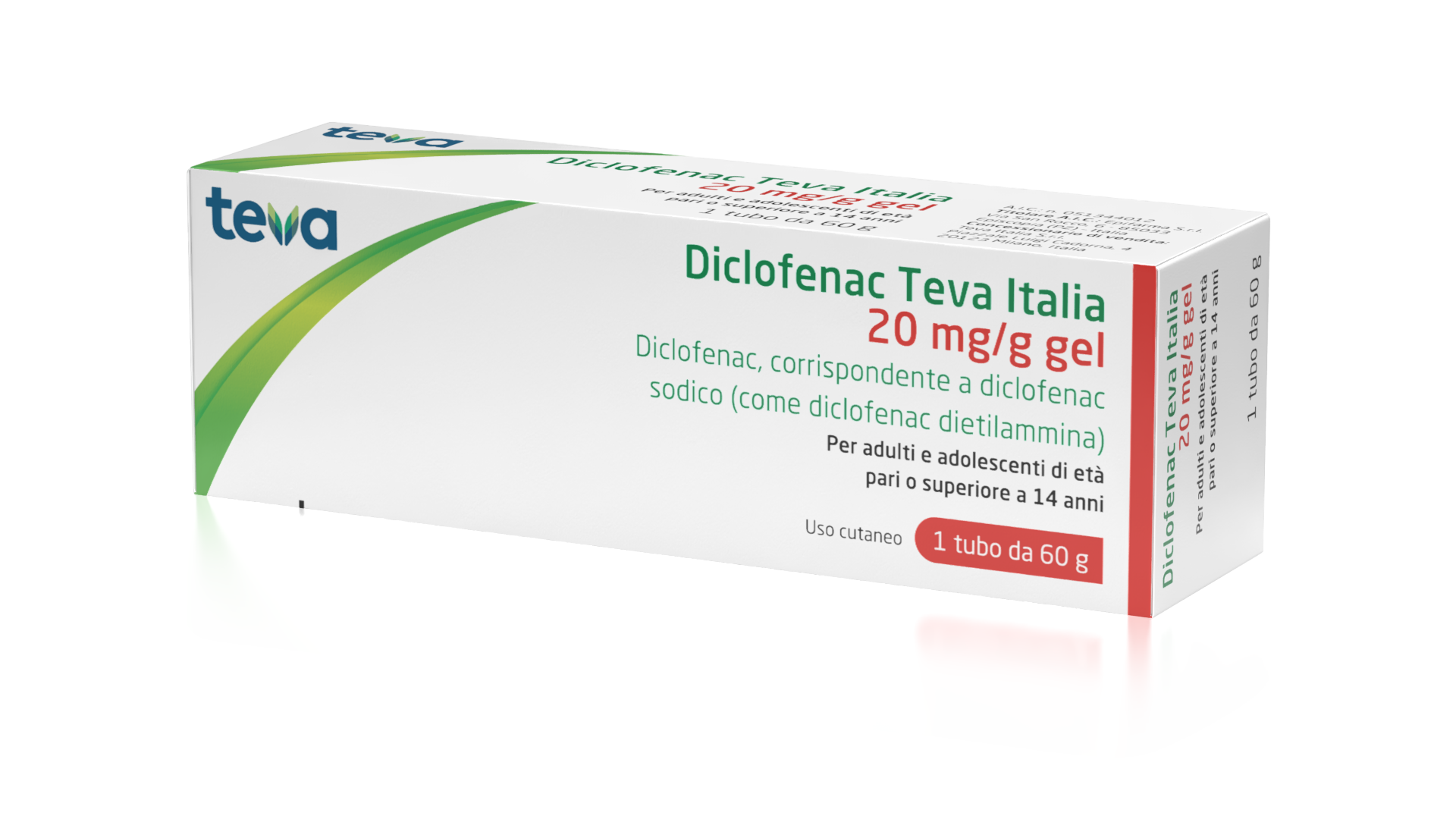 DICLOFENAC TE*GEL 60G 20MG/G - Farmaunclick.it