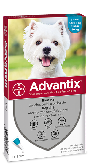 ADVANTIX SPOT ON*1PIP 4-10KG - Farmaunclick.it