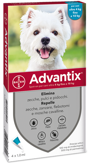 ADVANTIX SPOT ON*4PIP 4-10KG - Farmaunclick.it