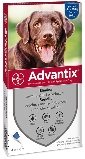 ADVANTIX SPOT ON*4PIP 25-40KG - Farmaunclick.it
