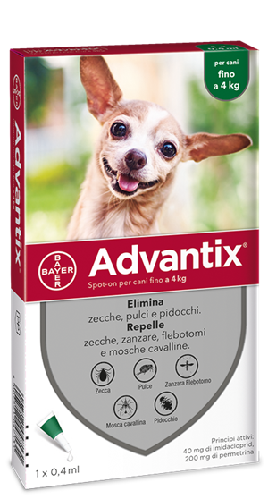 ADVANTIX SPOT ON*1PIP 0-4KG - Farmaunclick.it