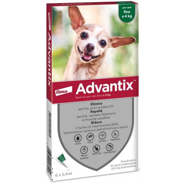 ADVANTIX SPOT ON*6PIP 0-4KG - Farmaunclick.it