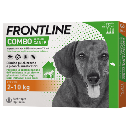 FRONTLINE COMBO*3PIP 2-10KG CA - Farmaunclick.it