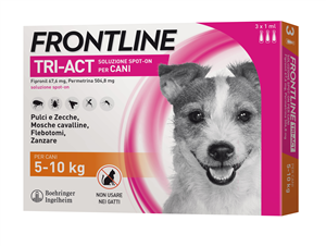FRONTLINE TRI-ACT*3PIP 5-10KG - Farmaunclick.it