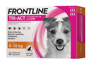 FRONTLINE TRI-ACT*6PIP 5-10KG - Farmaunclick.it