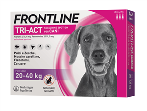FRONTLINE TRI-ACT*3PIP 20-40KG - Farmaunclick.it