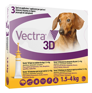 VECTRA 3D*3PIP 1,5-4KG GIALLO - Farmaunclick.it