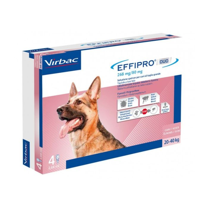EFFIPRO DUO*4PIP 20-40KG CANI - Farmaunclick.it