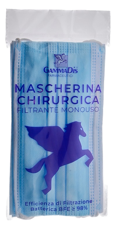 MASCHERINA CHIRURGICA 3 PEZZI GAMMADIS - Farmaunclick.it