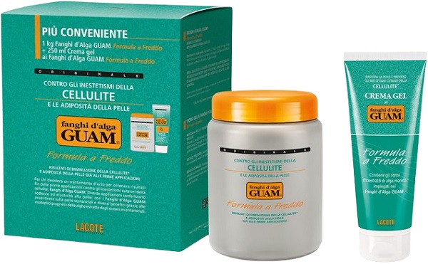 GUAM FANGHI D'ALGA CONFEZIONE CONVENIENZA FREDDA CON FANGHI D'ALGA GUAM 1 KG + CREMA GEL 250 ML FORMULA A FREDDO - Farmaunclick.it