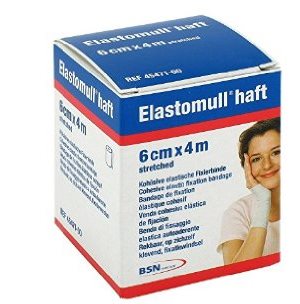 BENDA ELASTICA AUTOADESIVA ELASTOMULL HAFT COMPRESSIONE FORTE 6X400 CM - Farmaunclick.it