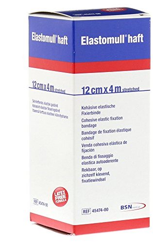 BENDA ELASTICA AUTOADESIVA ELASTOMULL HAFT COMPRESSIONE FORTE 12X400 CM - Farmaunclick.it