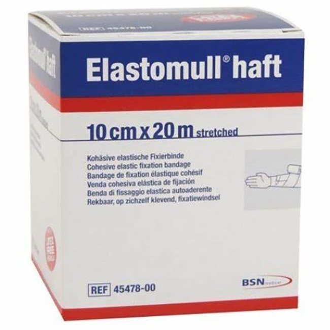 BENDA ELASTICA AUTOADESIVA ELASTOMULL HAFT COMPRESSIONE FORTE CM 10X20 M - Farmaunclick.it