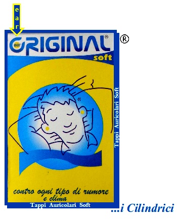 EAR ORIGINAL PLUGS SOFT NEW 2 PEZZI CLASSIC TAPPI AURICOLARI IN FORMA CLASSICA CILINDRICA - Farmaunclick.it