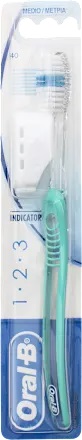 ORALB 123 INDICATOR SPAZZOLINO MANUALE SETOLE 35 MEDIE - Farmaunclick.it