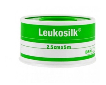 CEROTTO ADESIVO IPOALLERGENICO PER FISSAGGIO MEDICAZIONI LEUKOSILK SUPPORTO ACETATO DI CELLULOSA BIANCO ADESIVO POLIACRILICO SENZA RESINE E GOMME NATURALI 2,5X500CM MUTUABILE - Farmaunclick.it
