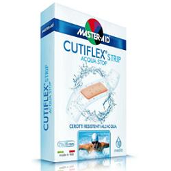 CEROTTO MASTER-AID CUTIFLEXMED STRIP TRASPARENTE IMPERMEABILE SUPPORTO IN POLIURETANO MEDIO 10 PEZZI - Farmaunclick.it