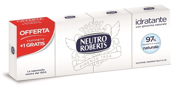 NEUTRO ROBERTS SAPONE SOLIDO 4 PEZZI 100 G - Farmaunclick.it