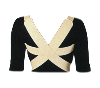 RADDRIZZASPALLE ELASTICO MISURA 4 PER LA CORREZIONE DEL RACHIDE DORSALE DOVUTA AD ATTEGGIAMENTO. REGOLABILE ANTERIORMENTE CON ADESIVO 6 CM - Farmaunclick.it