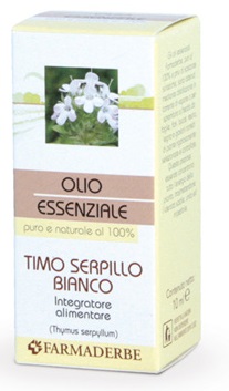 FARMADERBE OLIO ESSENZIALE TIMO SERPILLO BIANCO 10 ML - Farmaunclick.it