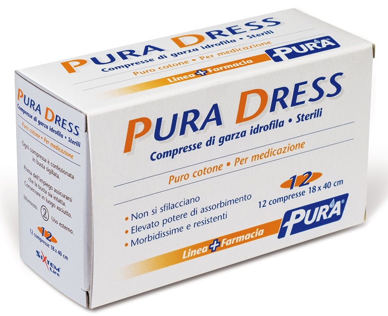 GARZA IN TESSUTO NON TESSUTO PURA SOFT 18X40CM 12 PEZZI - Farmaunclick.it