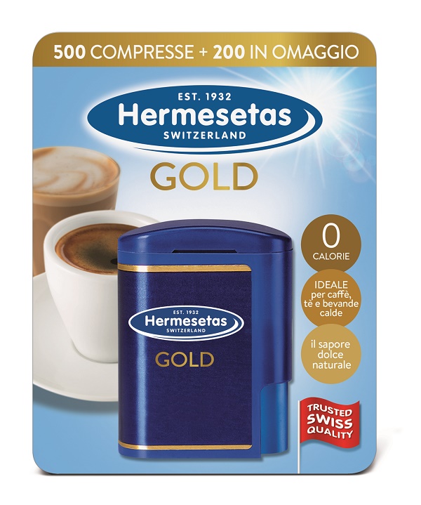 HERMESETAS GOLD 500+200 COMPRESSE 35 G - Farmaunclick.it