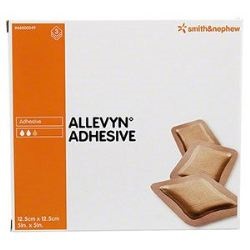MEDICAZIONE IDROCELLULARE ADESIVA STERILE ALLEVYN ADHESIVE ALTAMENTE ASSORBENTE IN SCHIUMA DI POLIURETANO A STRUTTURA TRISTRATIFICATA 12,5X12,5CM 3 PEZZI - Farmaunclick.it