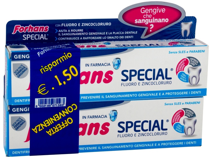 FORHANS SP DENTIF 2X75ML - Farmaunclick.it