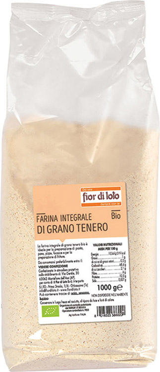 FARINA INTEGRALE DI GRANO TENERO 1 KG - Farmaunclick.it