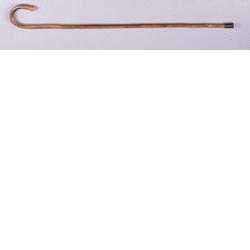 BASTONE DI CASTAGNO NETURALE CON MANICO CURVO - Farmaunclick.it