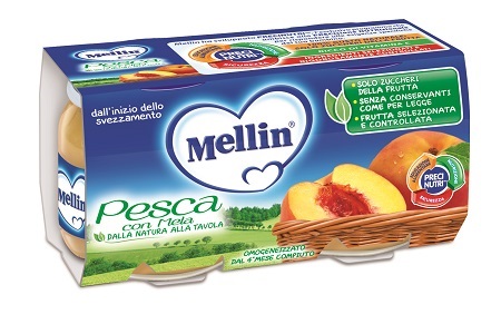 MELLIN OMOGENEIZZATO PESCA MELA 100 G 2 PEZZI - Farmaunclick.it