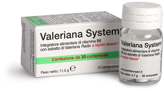 VALERIANA SYSTEM 30 COMPRESSE - Farmaunclick.it