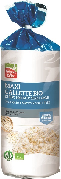 MAXIGALLETTE DI RISO SENZA SALE BIO 200 G - Farmaunclick.it