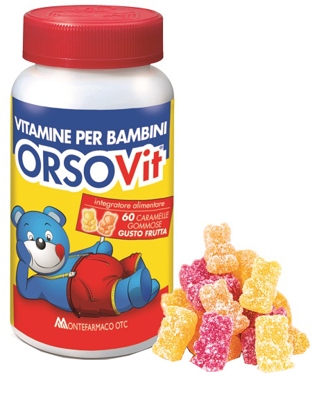 ORSOVIT CARAMELLE GOMMOSE VITAMINA BB SENZA GLUTINE 60 PEZZI - Farmaunclick.it