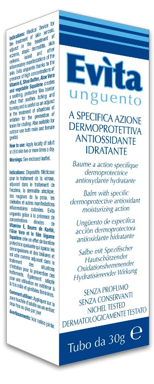EVITA UNGUENTO A SPECIFICA AZIONE DERMOPROTETTIVA ANTIOSSIDANTE IDRATANTE 30 ML - Farmaunclick.it