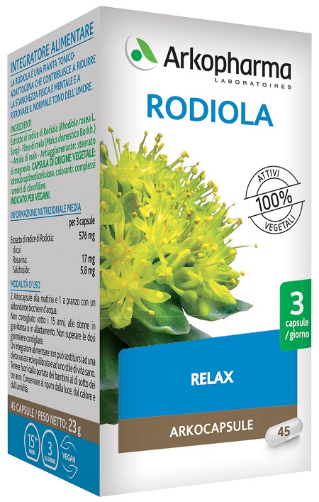 ARKO CAPSULE RODIOLA 45 CAPSULE - Farmaunclick.it