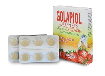 GOLAPIOL JUNIOR LATTE FRAGOLA 24 COMPRESSE - Farmaunclick.it