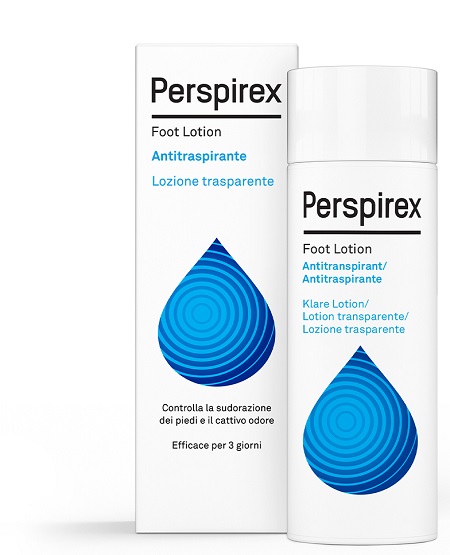 PERSPIREX FOOT LOTION ANTITRASPIRANTE LOZIONE TRASPARENTE SUDORAZIONE E CATTIVO ODORE PIEDI 100 ML - Farmaunclick.it
