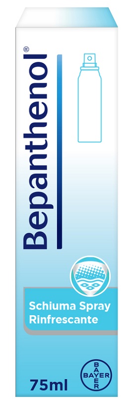 SCHIUMA SPRAY RINFRESCANTE BEPANTHENOL 75ML - Farmaunclick.it