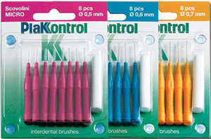 PLAKKONTROL SCOVOLINO CON MANICO MIDI 0,7 8 PEZZI - Farmaunclick.it