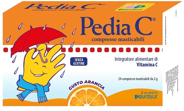 PEDIA C ARANCIA 24 COMPRESSE MASTICABILI - Farmaunclick.it