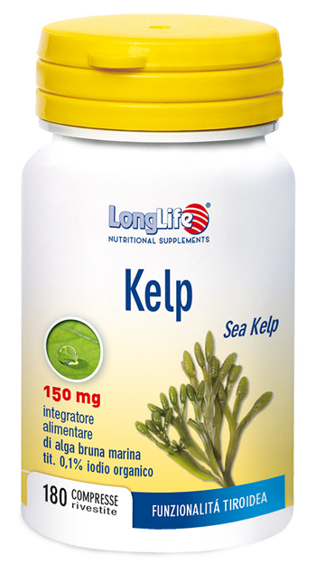 LONGLIFE KELP ALGA BRUNA 180 COMPRESSE - Farmaunclick.it