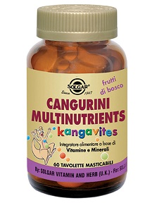 CANGURINI MULTINUTRIENTS FRUTTI TROPICALI 60 COMPRESSE - Farmaunclick.it