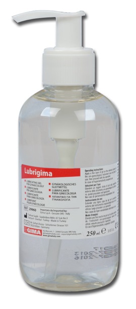 GEL LUBRIFICANTE PER GINECOLOGIA LUBRIGIMA PER INSERIMENTO FACILITATO DI STRUMENTARIO PER INDAGINI GINECOLOGICHE TRASPARENTE SOLUBILE IN ACQUA IN DISPENSER DA 250ML - Farmaunclick.it
